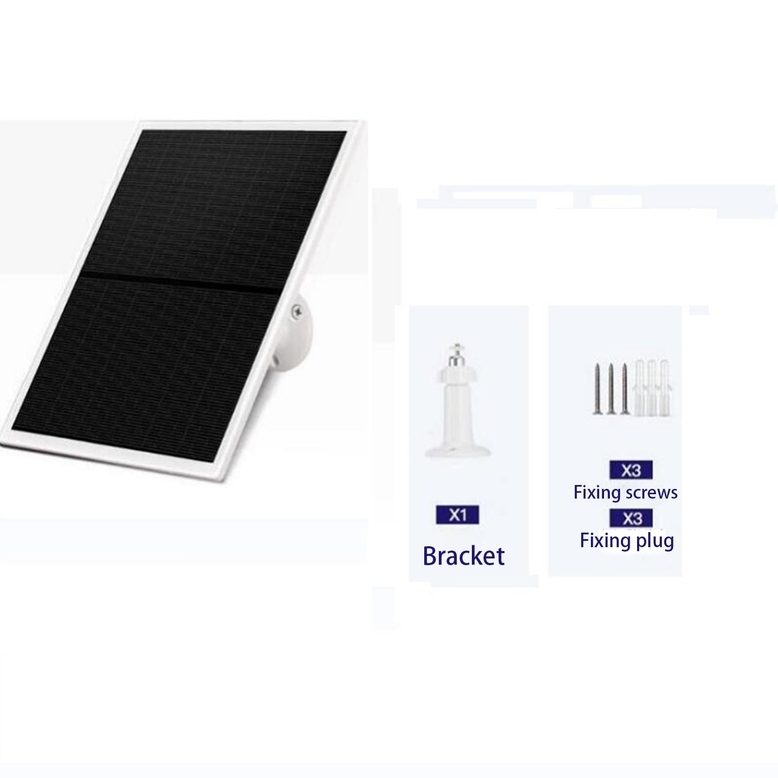 10W Solar Panel for Ring Doorbell - 360° Adjustable Monocrystalline Solar Charger with Weatherproof Design | Perfect for Home Security & Outdoor Camera Power Supply