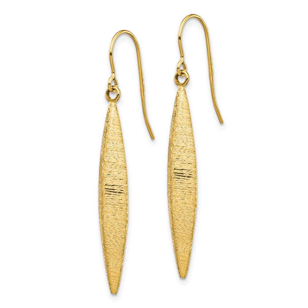 Elegant Gold Brushed Dangle Earrings TL1158 - Perfect for Parties, Weddings & Evening Events