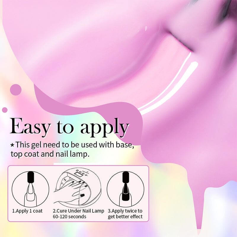 Jelly Nude Gel JN35 - 10ml Nail Polish for Natural Nude Look | Perfect for Manicures, Pedicures & Professional Nail Salons