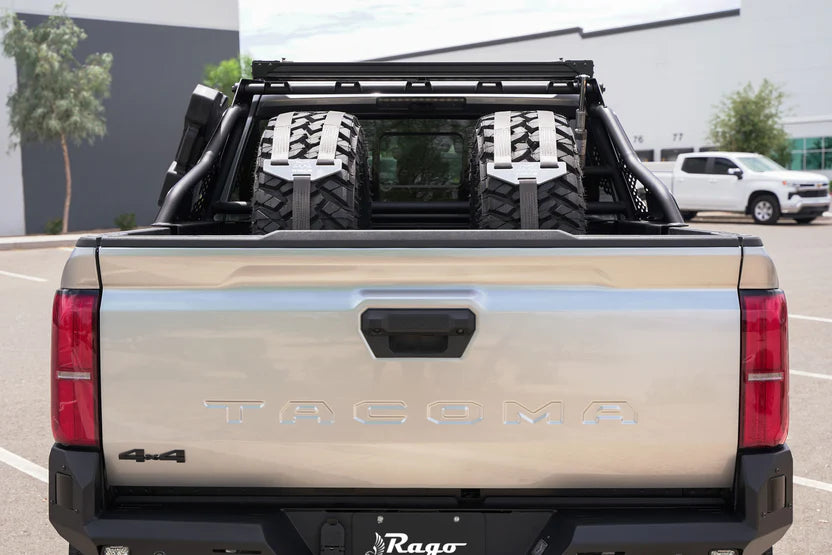 2024+ Toyota Tacoma Chase Rack by Rago Fabrication - Heavy Duty Off-Road Truck Bed Rack for Overlanding & Adventure Gear Storage
