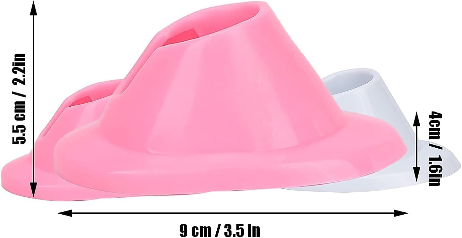2 Pack Pink & White Soft Rubber Nail Polish Bottle Holder - Anti-Spill Nail Polish Stand for Salon & Home Nail Art - Nail Polish Organizer Display for Professional & DIY Manicures
