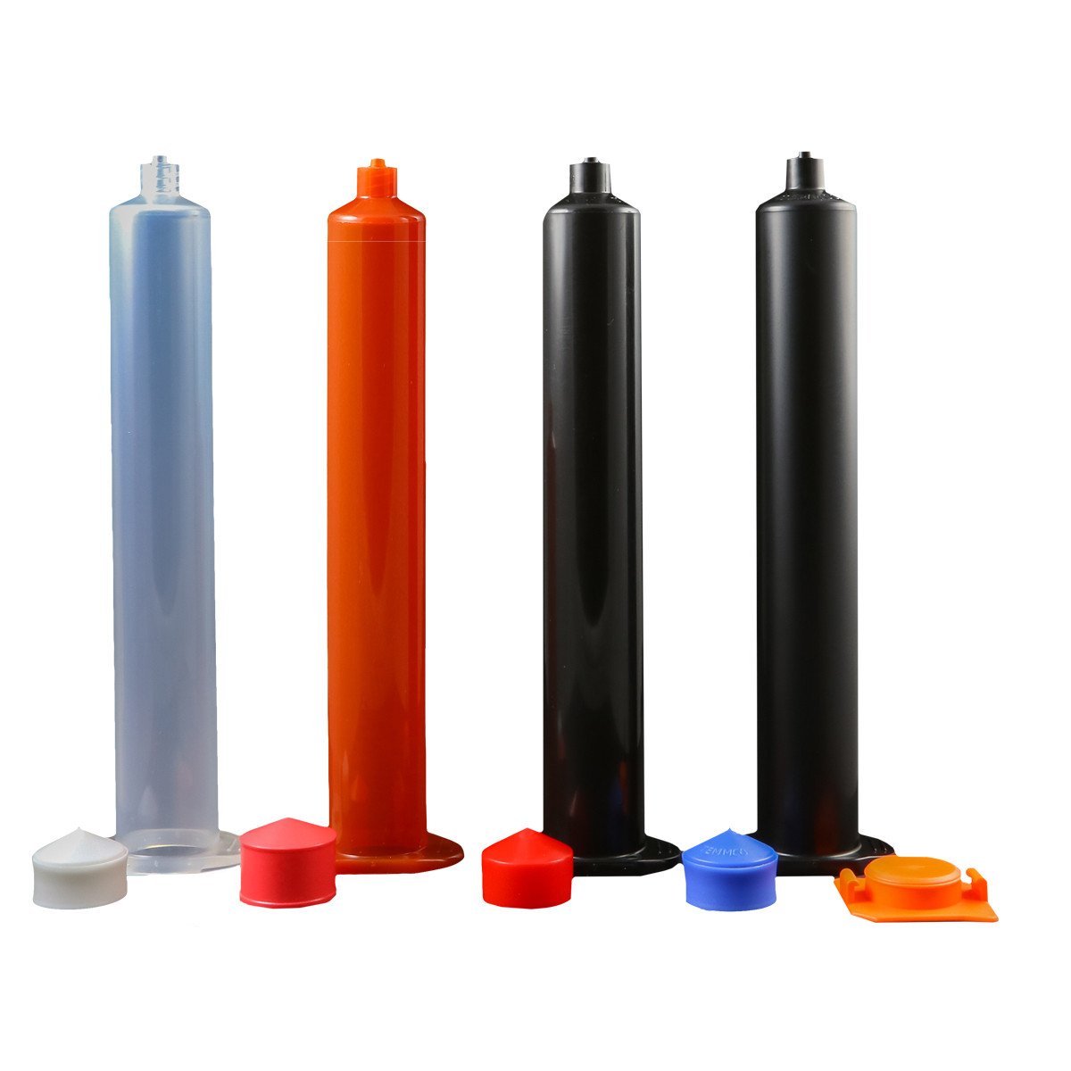 JG50A-15-ESD-WK 50cc Air Syringe Kit with Red Thermal Stopper, Tips & End Caps - 15-Pack for Laboratory, Medical & Industrial Applications