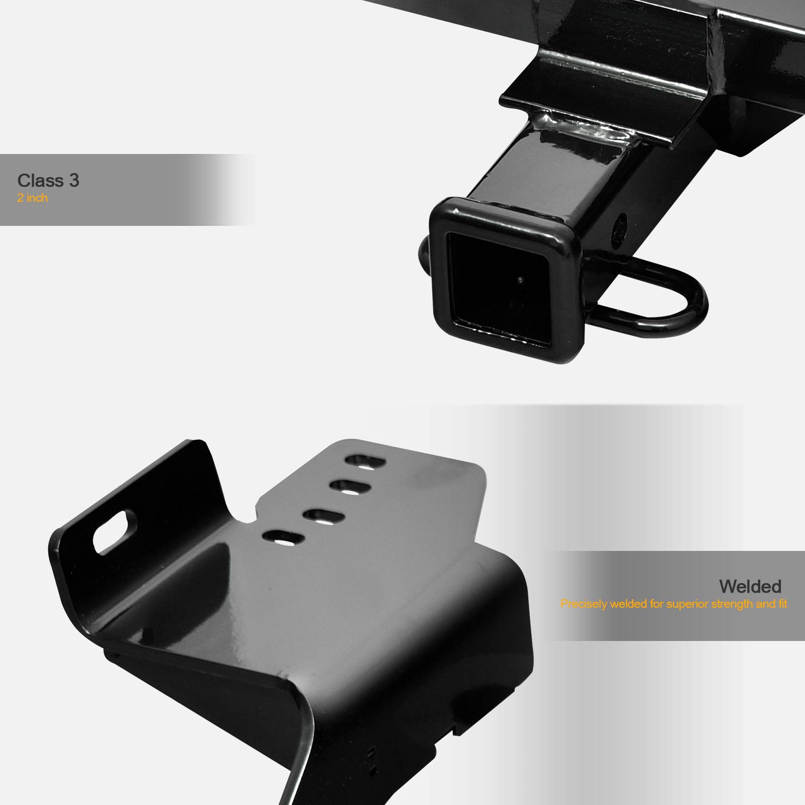 733469488163 Compatible with 2013-2019 Ford Escape S Class 3 Trailer Tow Hitch Receiver 2