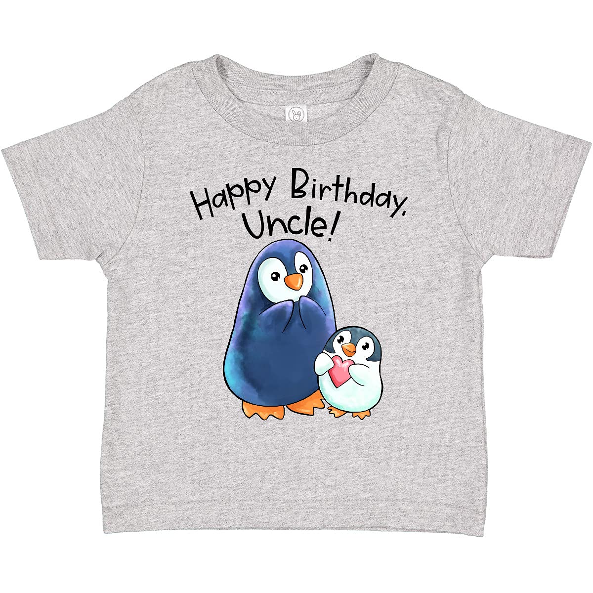 Inktastic Happy Birthday Uncle Cute Penguins Toddler T-Shirt - Fun Kids Birthday Party Outfit & Casual Wear for Boys & Girls