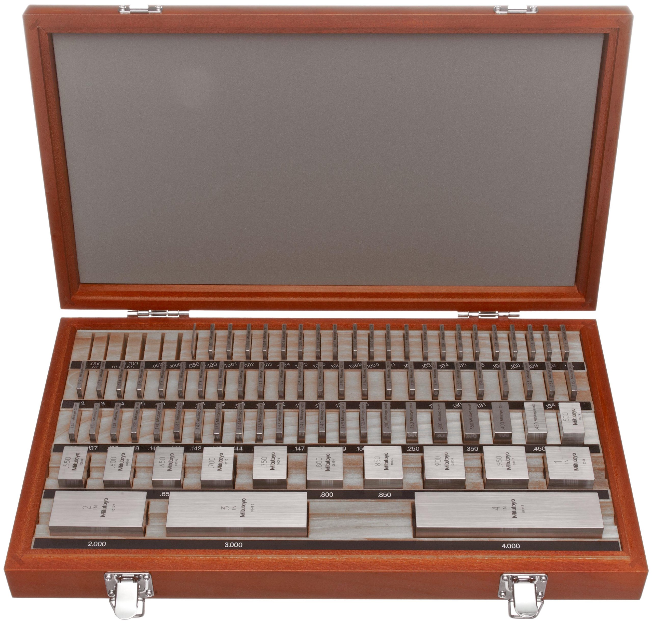 Mitutoyo Steel Square Gage Block Set - ASME Grade 00, 0.05