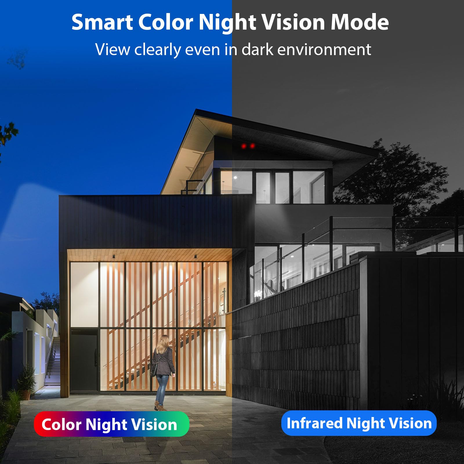 Hiseeu 4K 10CH Solar Powered Wireless Outdoor Security Camera System with AI Human Detection, 2-Way Audio, 4MP Solar Battery Cameras, Color Night Vision, IP66 Waterproof, 1TB HDD - Ideal for Home Security, Business Surveillance, and Property Monitoring