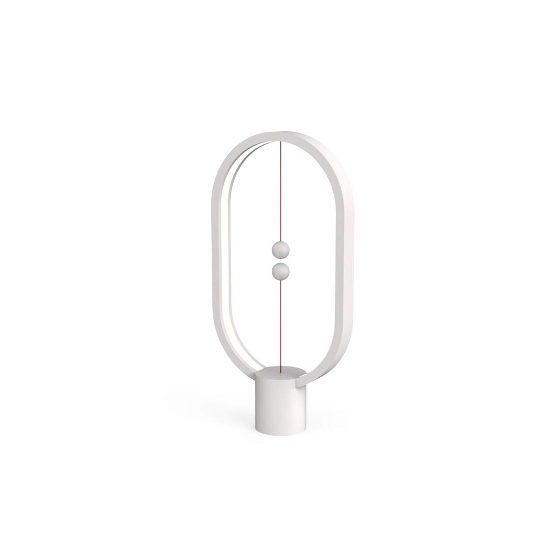 Heng Balance Lamp - Magnetic USB Powered LED Desk Light with Mid-Air Switch | Modern Eye-Care Table Lamp with Warm Soft Light for Home Office (White) | Perfect for Night Reading, Study & Bedside Lighting
