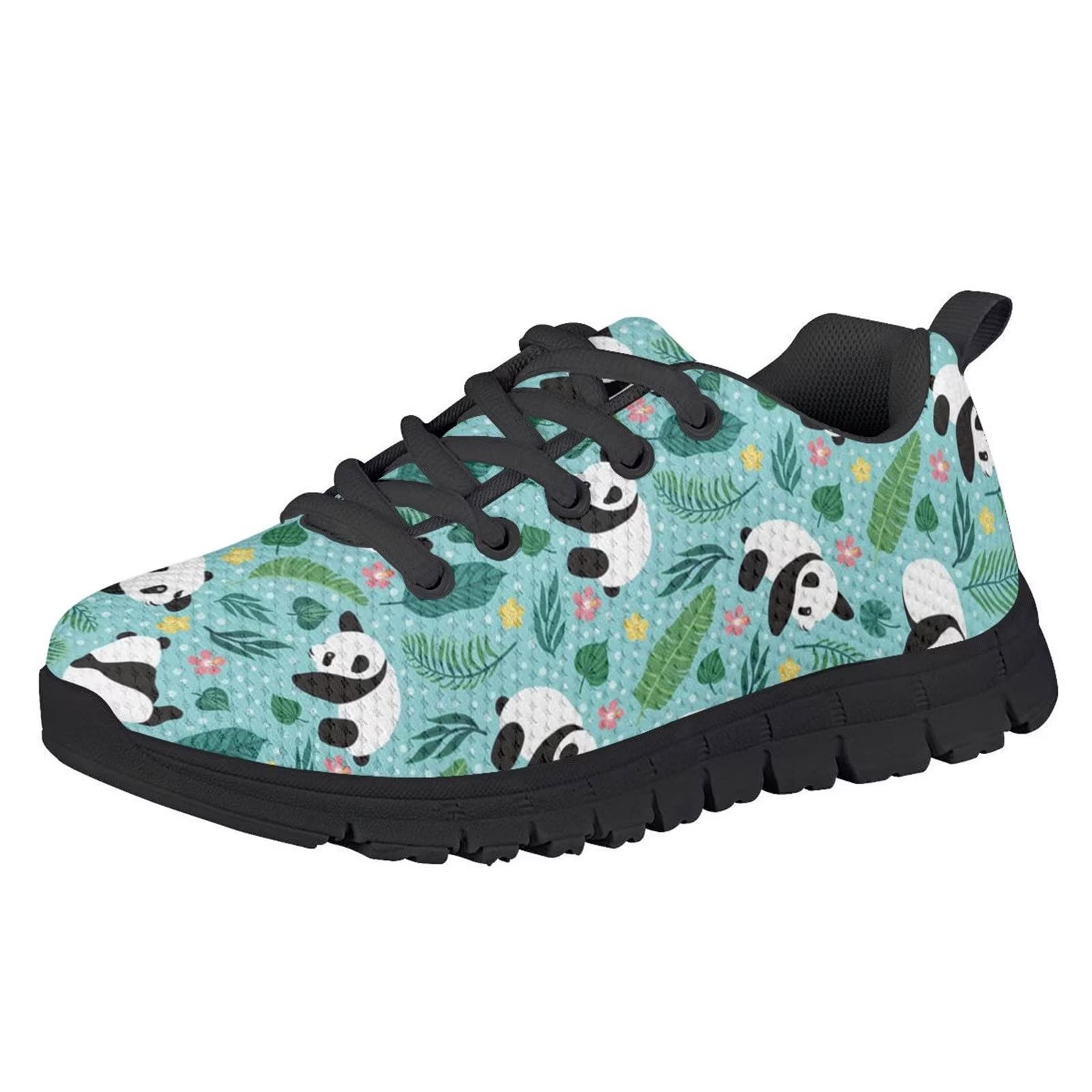 Leopard Print Running Shoes for Girls - Lightweight Comfortable Kids Sneakers for Walking, Tennis & Play | Animal Skin Design Fashion Gifts for Birthday & School Sports