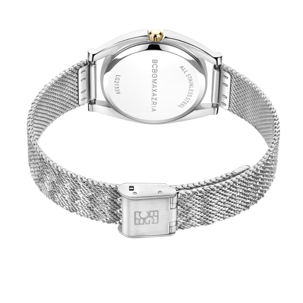 BCBGMAXAZRIA BAWLG2133901 Silver Stainless Steel Women's Watch - Elegant Fashion Accessory for Work, Party & Everyday Wear