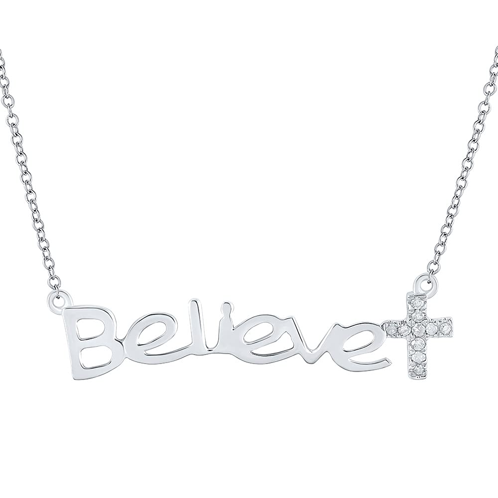 10K White Gold Women's Round Diamond 