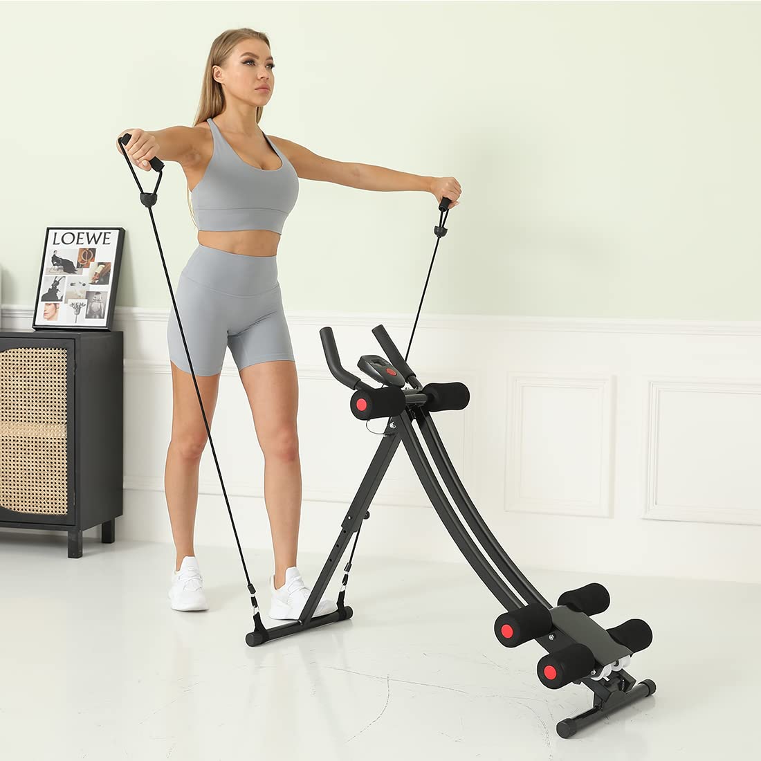 AB Workout Equipment - Adjustable Home Gym Ab Machine for Core Strength Training & Abdominal Exercises | Perfect for Home Fitness & Toning