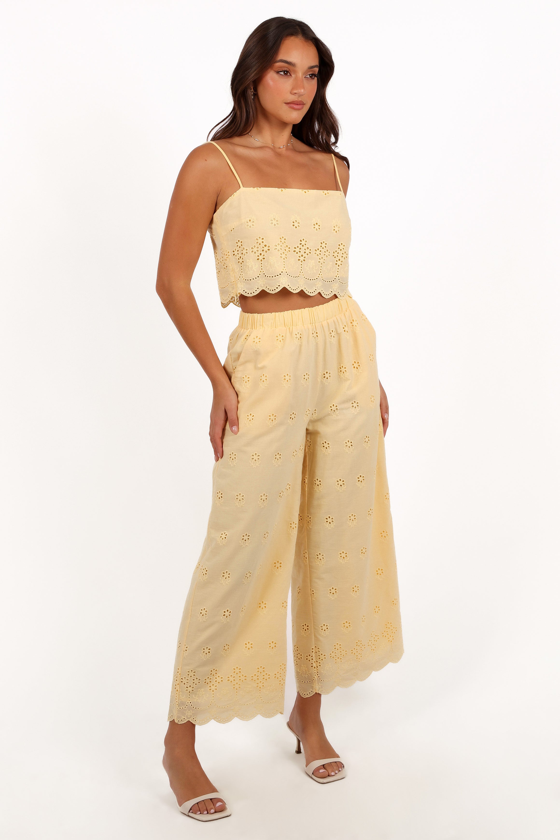 Clementine Pant Set - Honeysuckle Yellow Women's Casual Outfit | Comfortable Lounge Wear for Home, Travel & Everyday Style