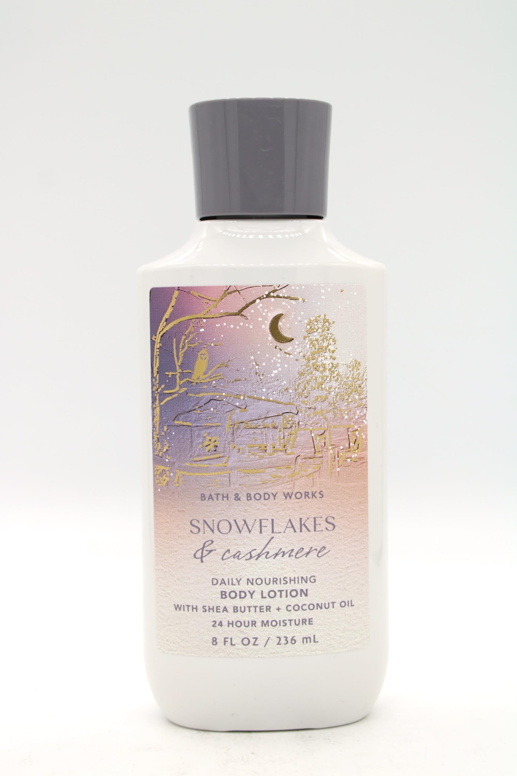 Snowflakes & Cashmere Daily Nourishing Body Lotion - 8 fl oz Moisturizing Cream for Dry Skin | Perfect for Winter Hydration & Relaxing Bath Time