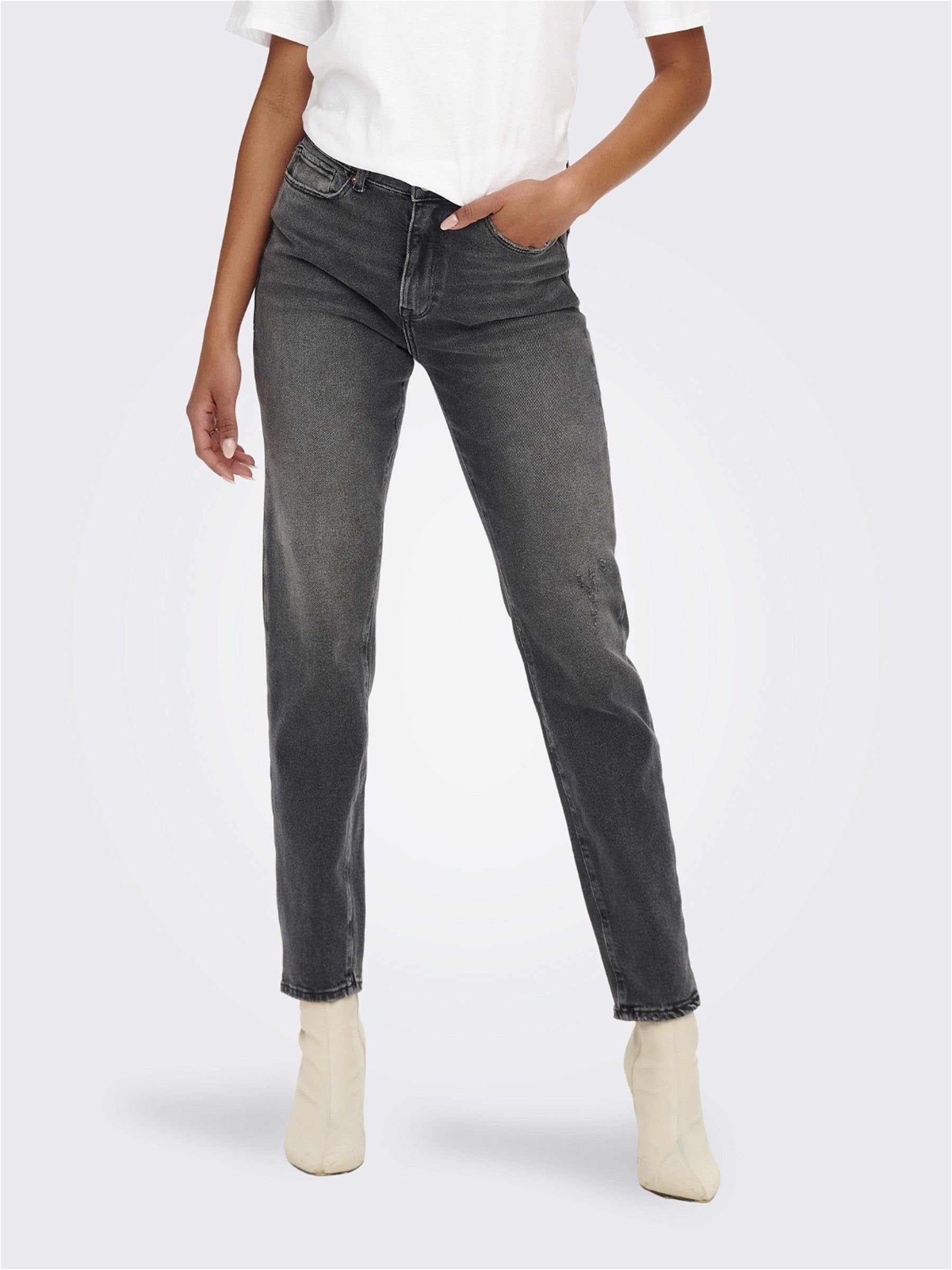 ONLY Women's High Waist Skinny Jeans - Stretch Denim Pants for Casual Wear & Everyday Outfits | Perfect for Work, Dating & Weekend Looks