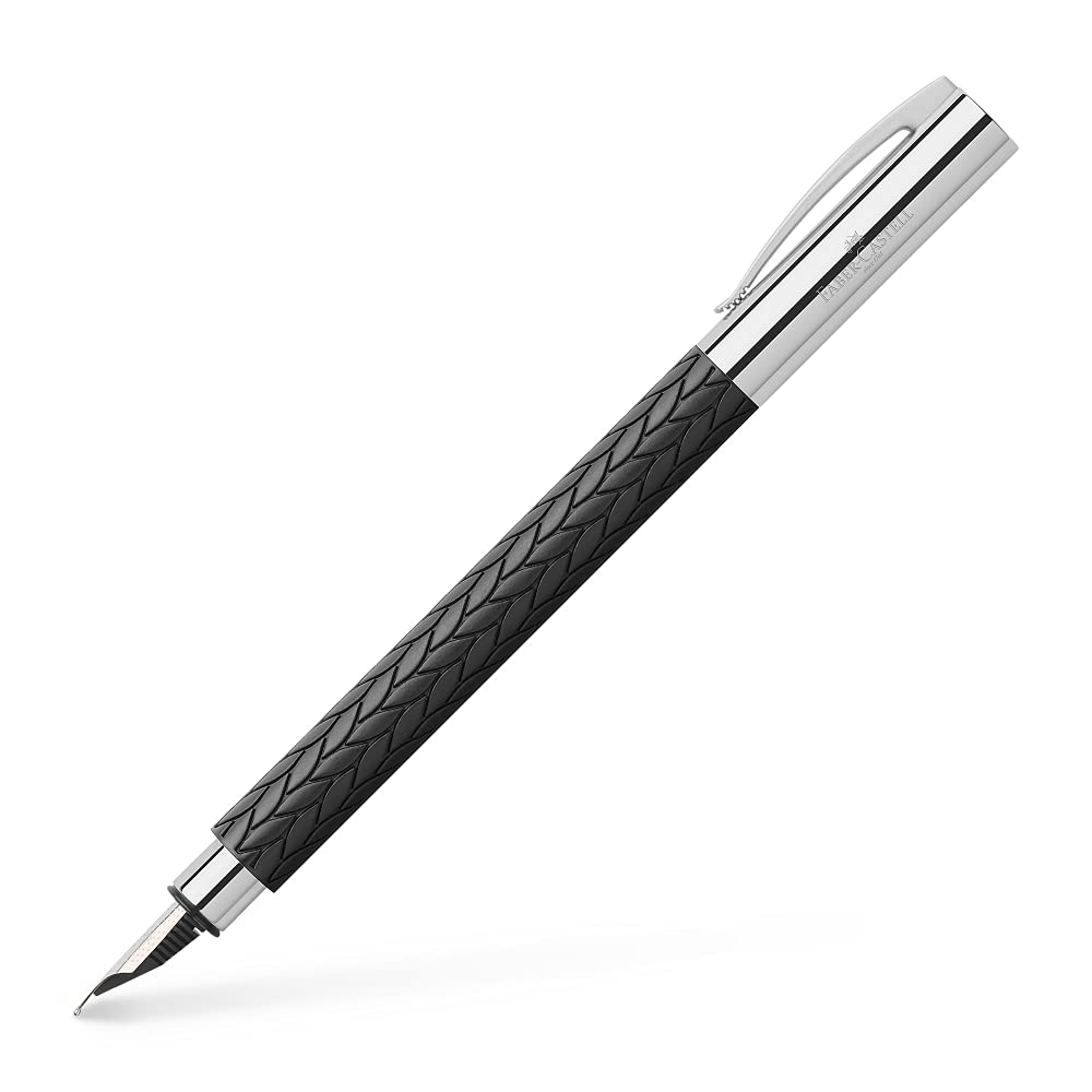 Faber-Castell Ambition 3D Leaves Fountain Pen - Premium Writing Instrument for Calligraphy, Journaling & Gift Giving - Elegant Design for Professionals & Students