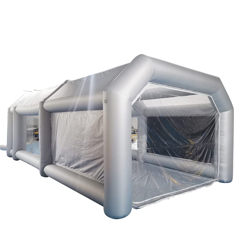 20x10x8.2ft Inflatable Paint Booth with Filter System - Portable Spray Booth for DIY Car Painting, Parking Tent & Workstation | Perfect for Auto Body Shops, Home Garages & Professional Paint Jobs