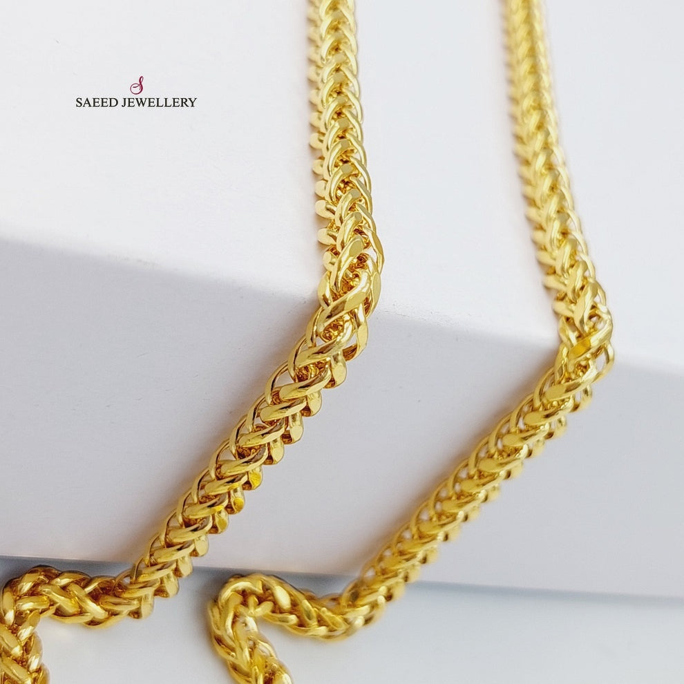5mm Franco Chain Necklace 80cm (31.5 Inches) - Durable Stainless Steel Cuban Link Chain for Men & Women - Perfect for Layering, Gifting, and Everyday Wear