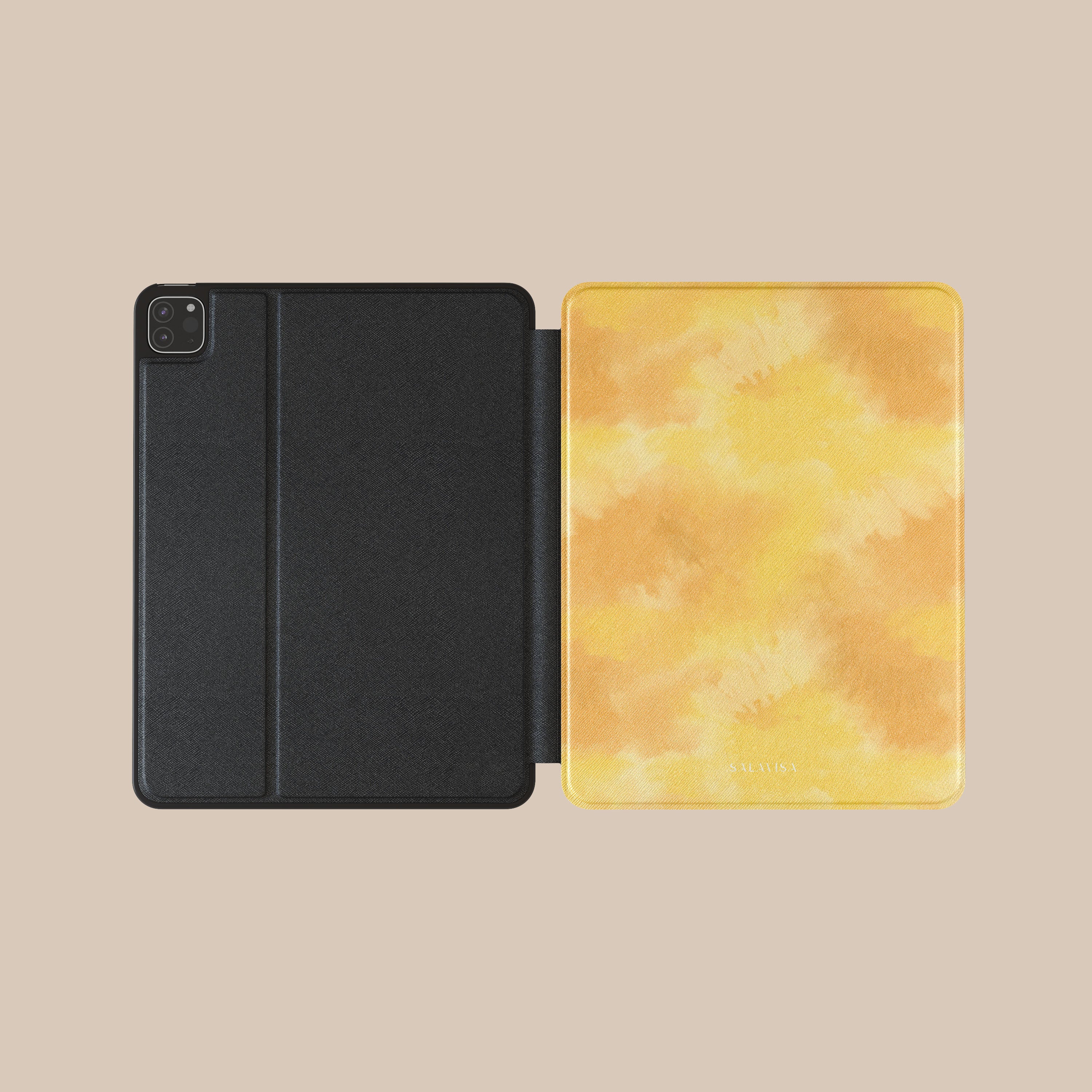Vibrant Yellow Tie Dye iPad Case - Stylish Protective Cover for iPad 10.2/9.7 Inch (7th/8th Gen) - Perfect for School, Work & Travel Accessories