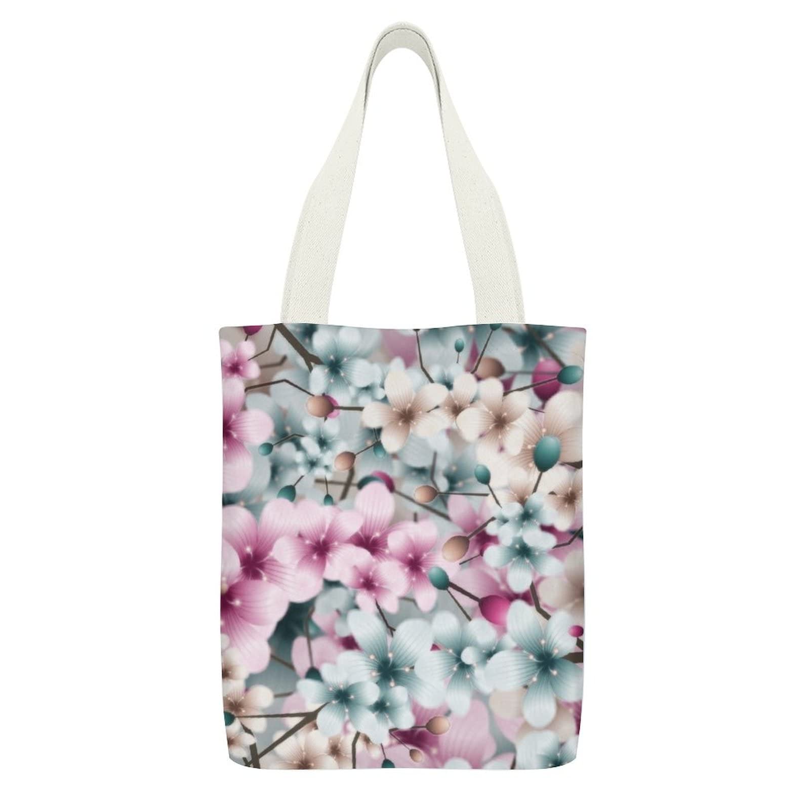 Eco-Friendly Canvas Tote Bag for Women - Reusable Shopping, Work, Lunch & Beach Carryall - Perfect for Groceries, Office Commute & Summer Outings