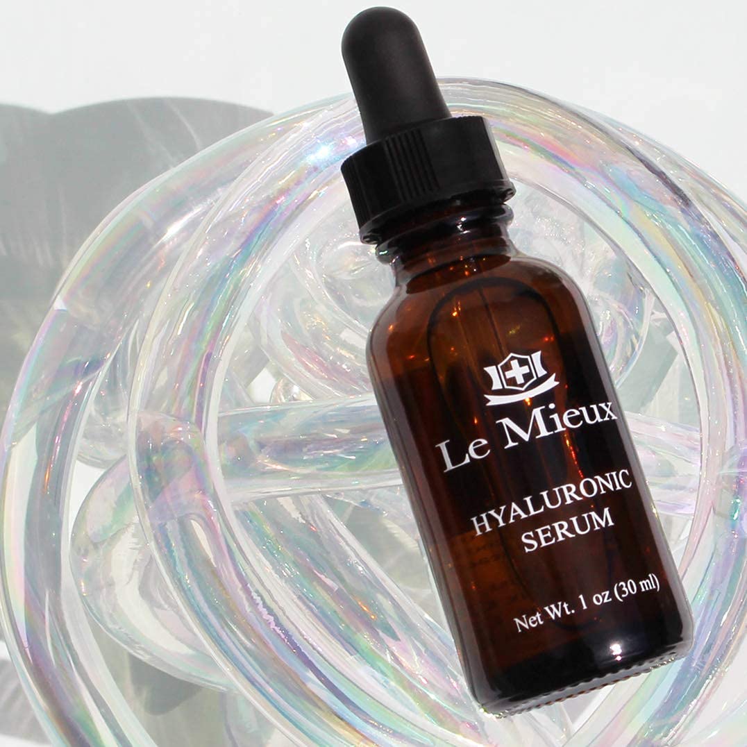 Le Mieux Luxury Skincare Set - Hyaluronic Acid Serum & Anti-Aging Cream for 24-Hour Hydration - 2-Piece Facial Moisturizing Set for Dry Skin - Perfect for Night Routine & Daily Skincare Regimen