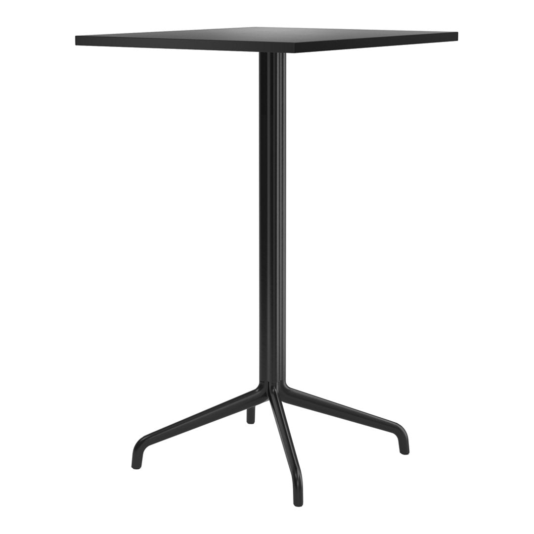 Modern Harbour Column Bar Table - Rectangular Design with Star Base - Perfect for Home Bars, Restaurants & Outdoor Patios