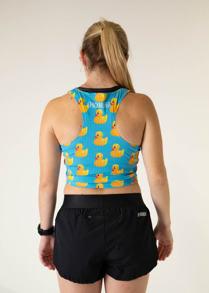 Stylish Rubber Ducky PWR Crop Top for Women - Trendy Summer Fashion Top for Beach, Music Festivals & Casual Outings