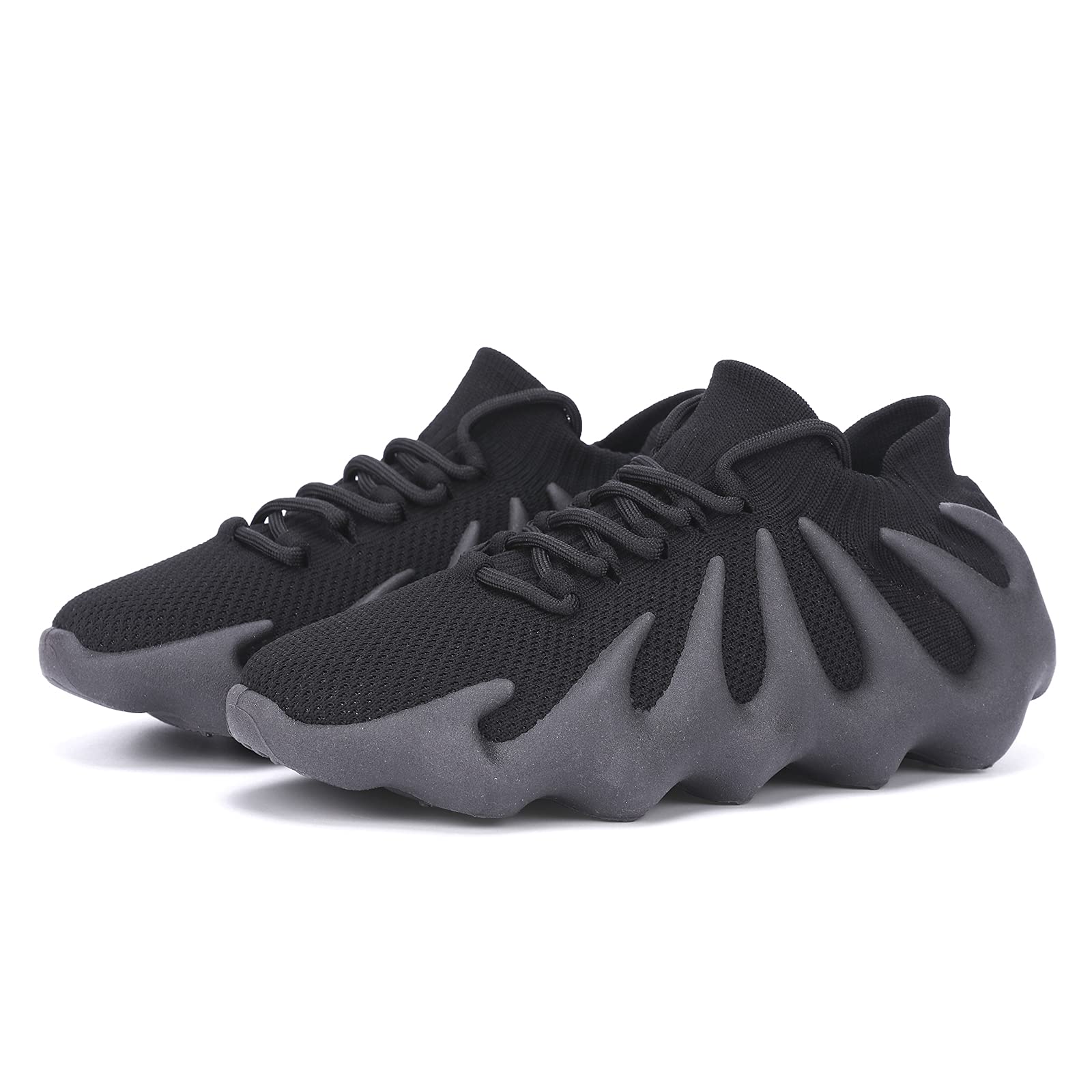 Women's Breathable Knit Sneakers - Lightweight Running Shoes for Walking, Gym & Workout - Non-Slip Fashion Yeezy 450 Style Trainers | Perfect for Jogging, Casual Wear & Athletic Activities