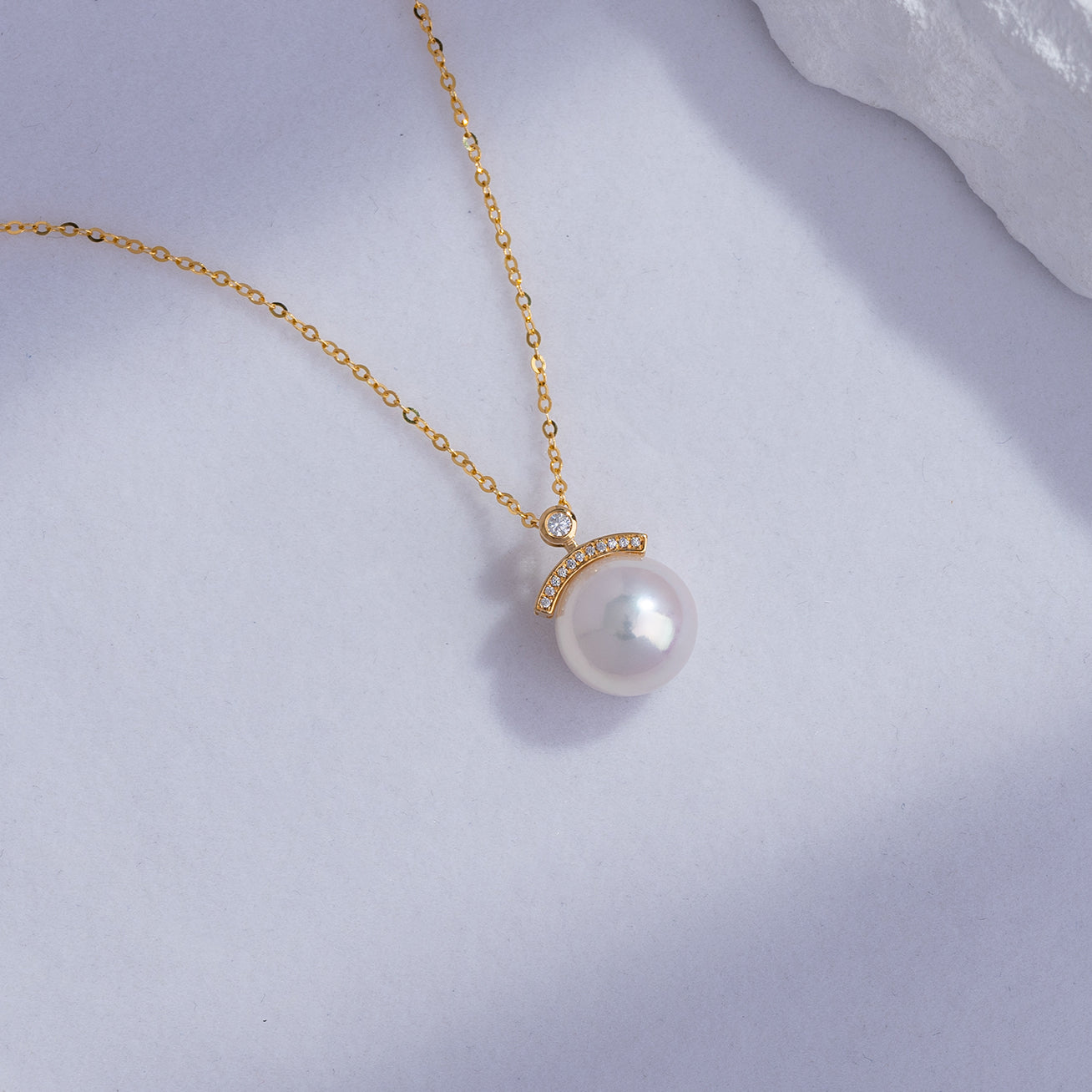 18K Gold Edison Pearl Necklace KN00112 - Elegant Pearl Jewelry for Women, Perfect for Weddings, Parties & Special Occasions