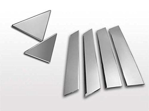 P140914-6 Stainless Steel Mirror Finish Wall Decor - Easy Install with Double-Sided Tape - Perfect for Home, Office & Retail Spaces