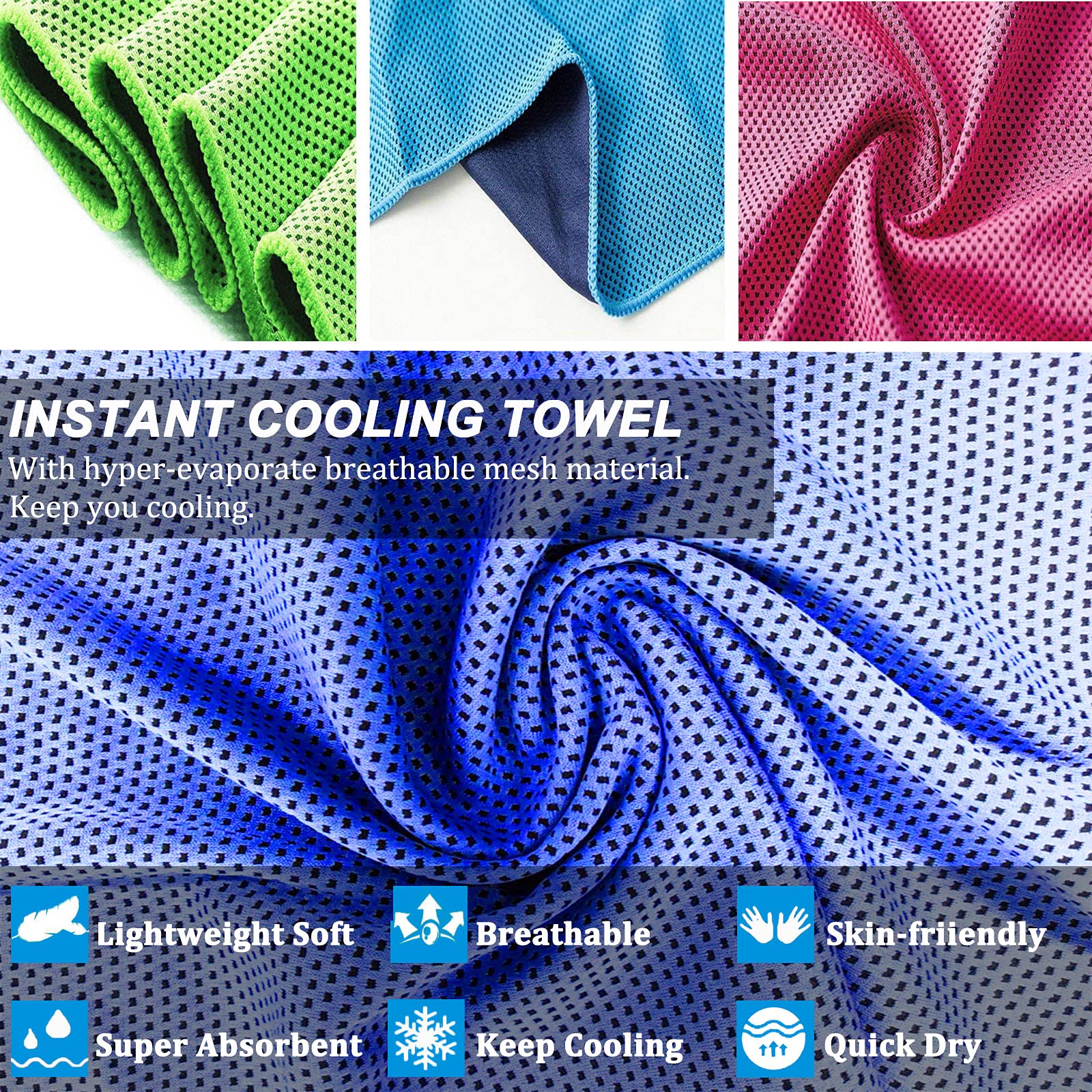 YQXCC 4 Pack Cooling Towels (47