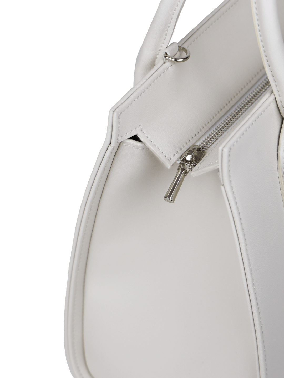 Vegan Grape Leather Tote Bag with Shoulder Strap - Cream | Stylish Eco-Friendly Handbag for Work, Travel & Everyday Use