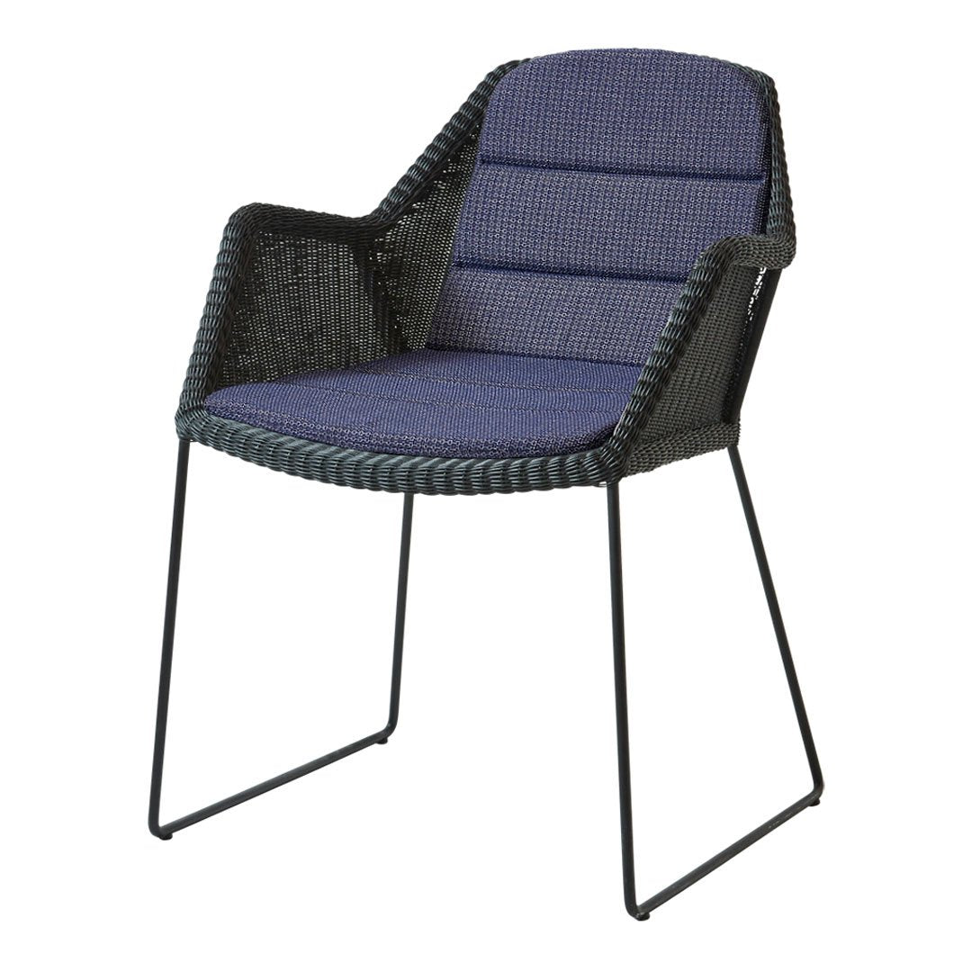 Breeze Outdoor Chair with Sled Base - Lightweight Patio Furniture for Backyard, Poolside, and Garden Relaxation