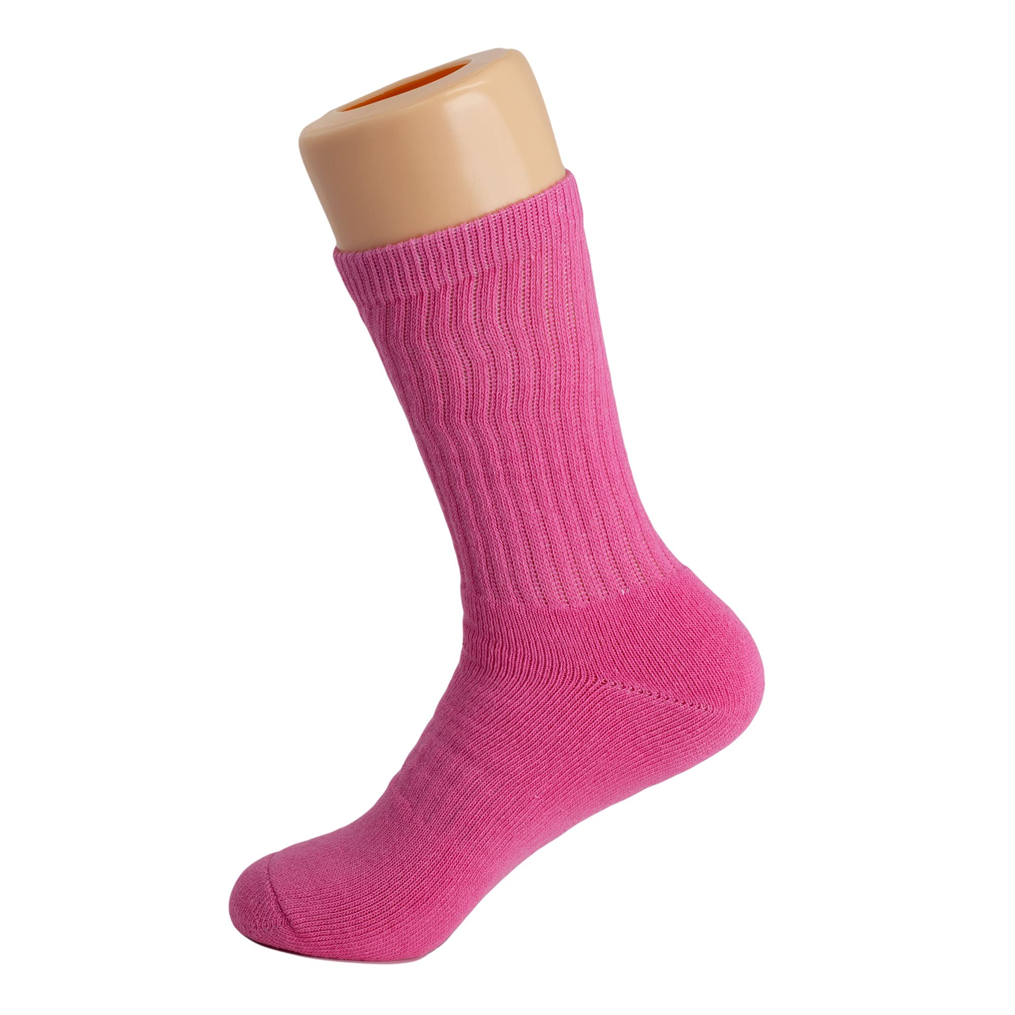 American Made Solid Cotton Cushion Crew Socks for Men - Breathable Athletic Sport Socks for Running, Hiking & Everyday Comfort