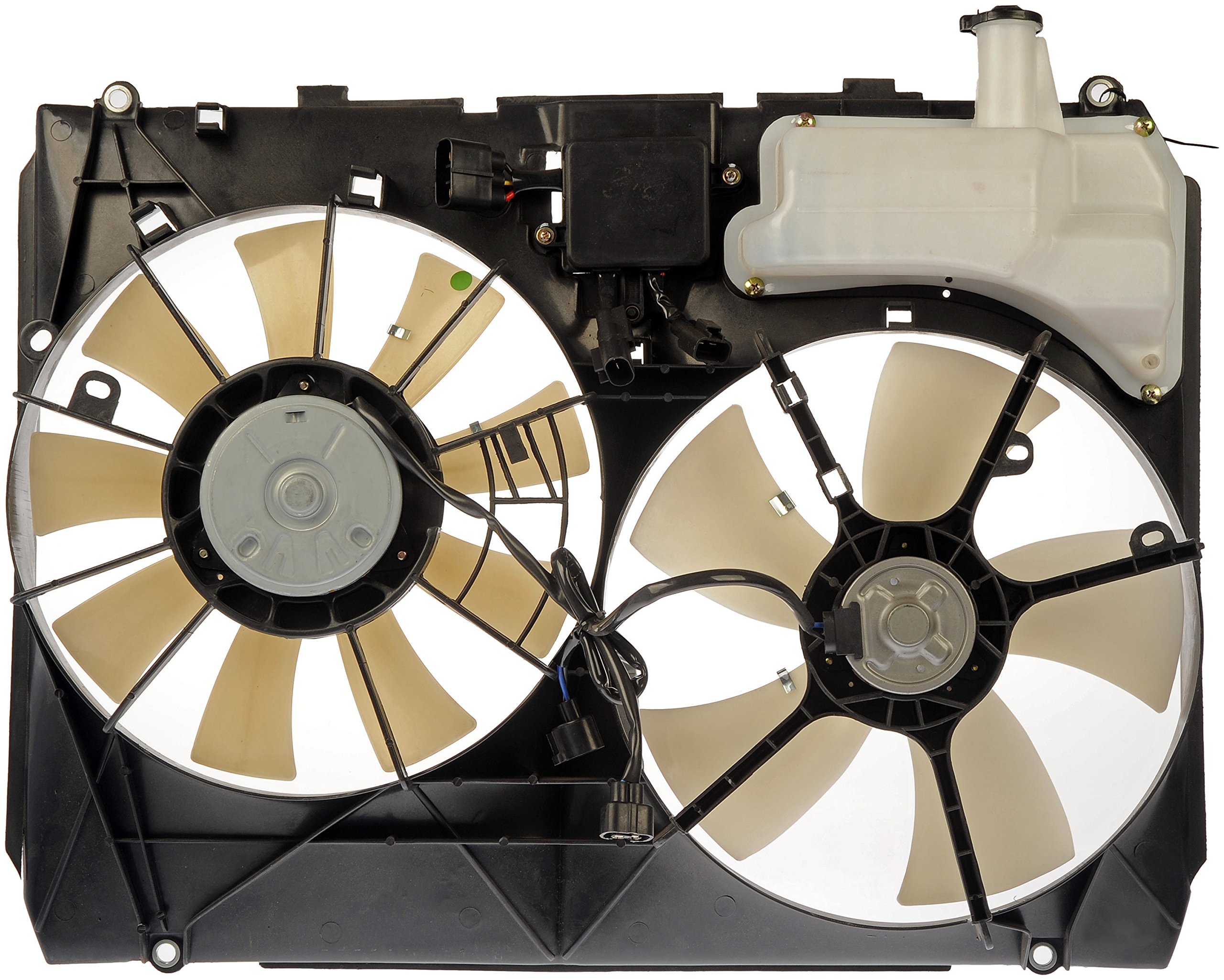Dorman 620-555 Engine Cooling Fan Assembly Replacement for Lexus RX350 ES350 IS250 IS350 - Black - Improve Engine Cooling Performance for Highway Driving & Hot Weather Conditions