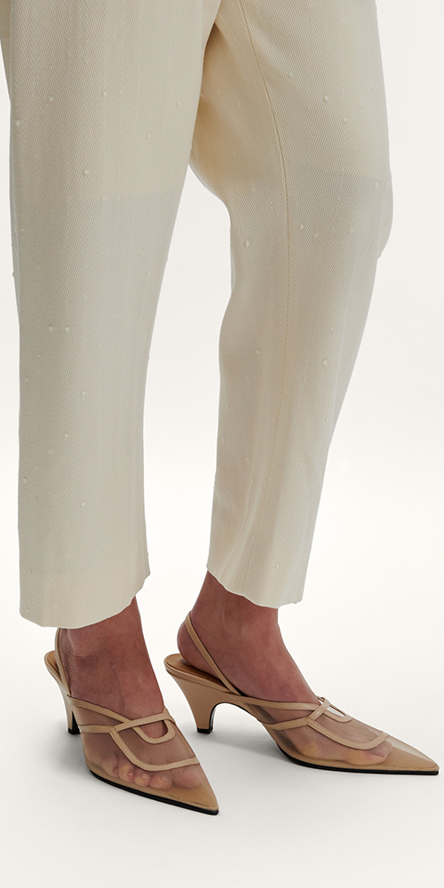 Gib Slingback Heels for Women - Comfortable Beige Sandals with Adjustable Strap | Perfect for Summer, Weddings & Office Wear