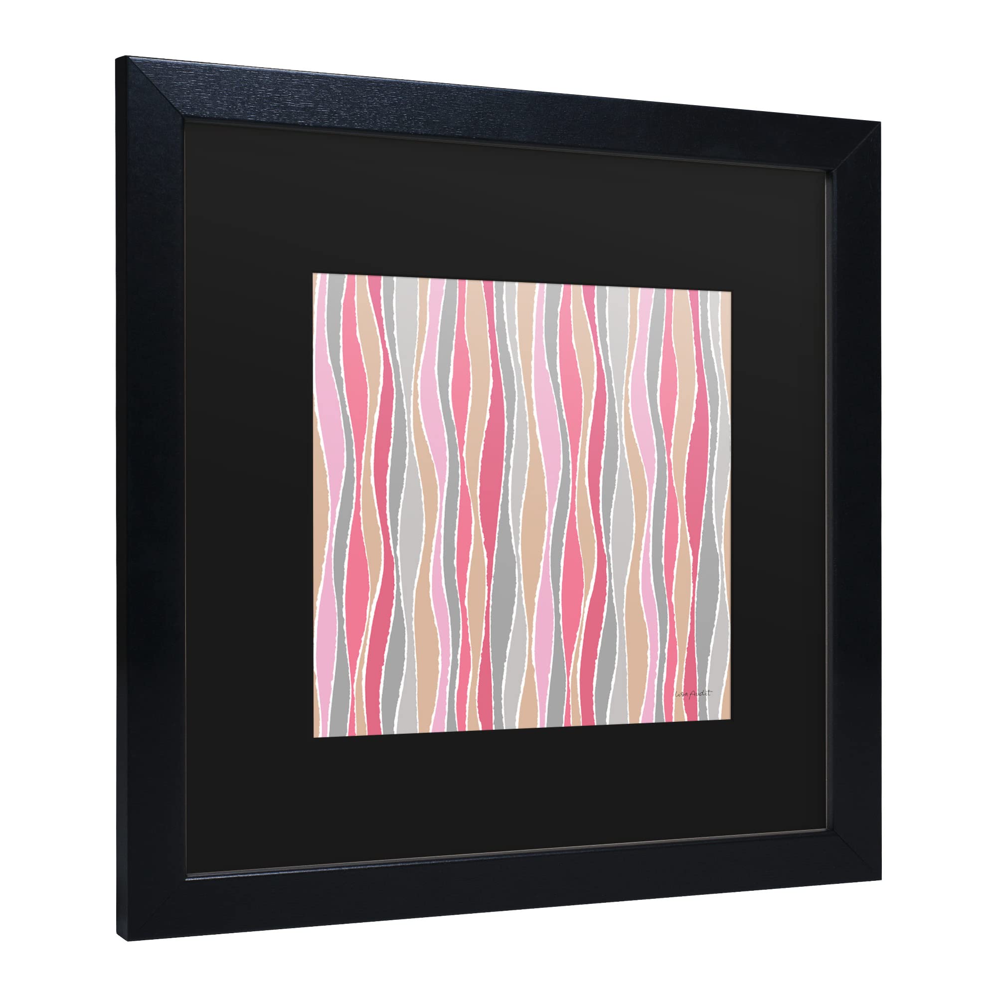 Trademark Fine Art 'Think Pink 16' Canvas Wall Art by Lisa Audit - Pink Abstract Painting for Living Room, Bedroom & Office Decor
