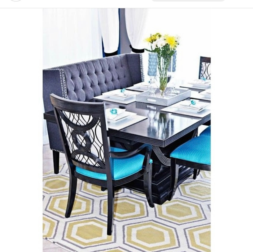 Fallon Hexagon Area Rug - Soft Tan Bohemian Style Floor Mat for Living Room, Bedroom, or Nursery - Non-Slip Home Decor Carpet with Geometric Pattern