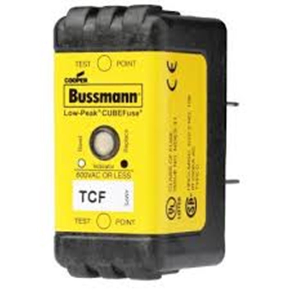 Eaton Bussmann TCF-40 40Amp 600V Slow Blow Class CF Square Body Blade Fuse - Perfect for Industrial Equipment, HVAC Systems, and Electrical Panel Protection
