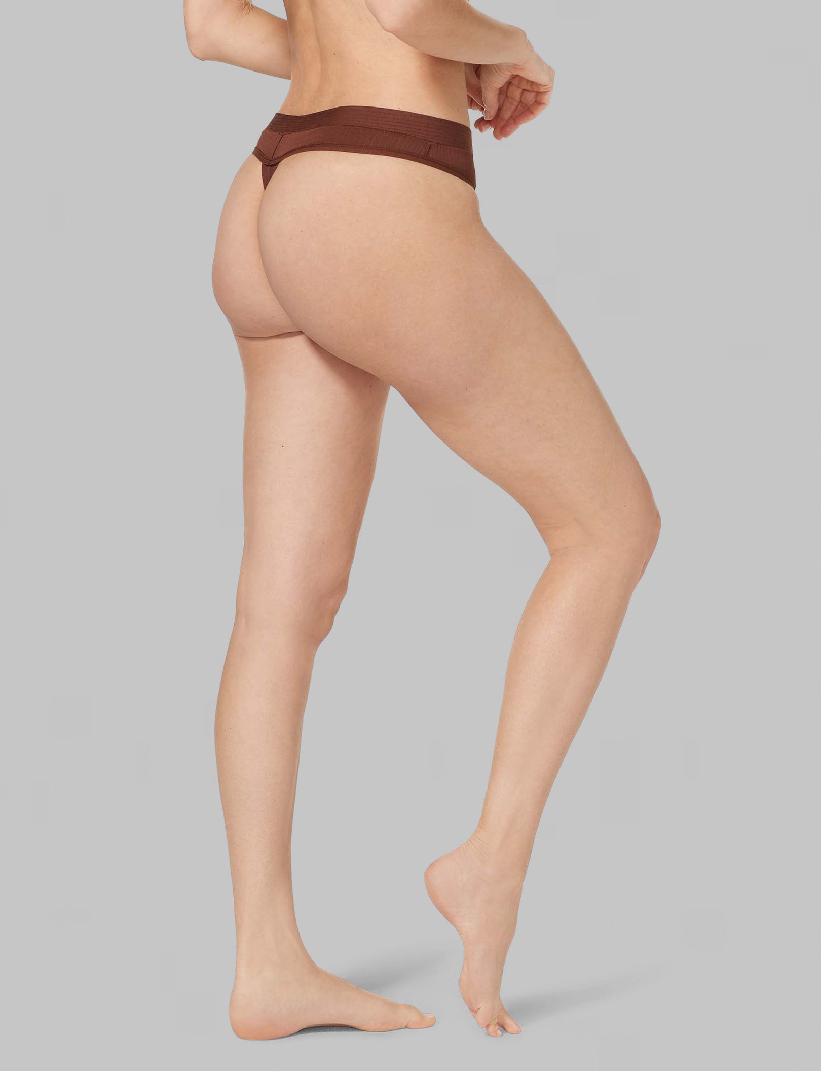 Women's Second Skin Luxe Rib Thong - Ultra Soft Seamless Underwear for All-Day Comfort | Perfect for Yoga, Workouts & Everyday Wear
