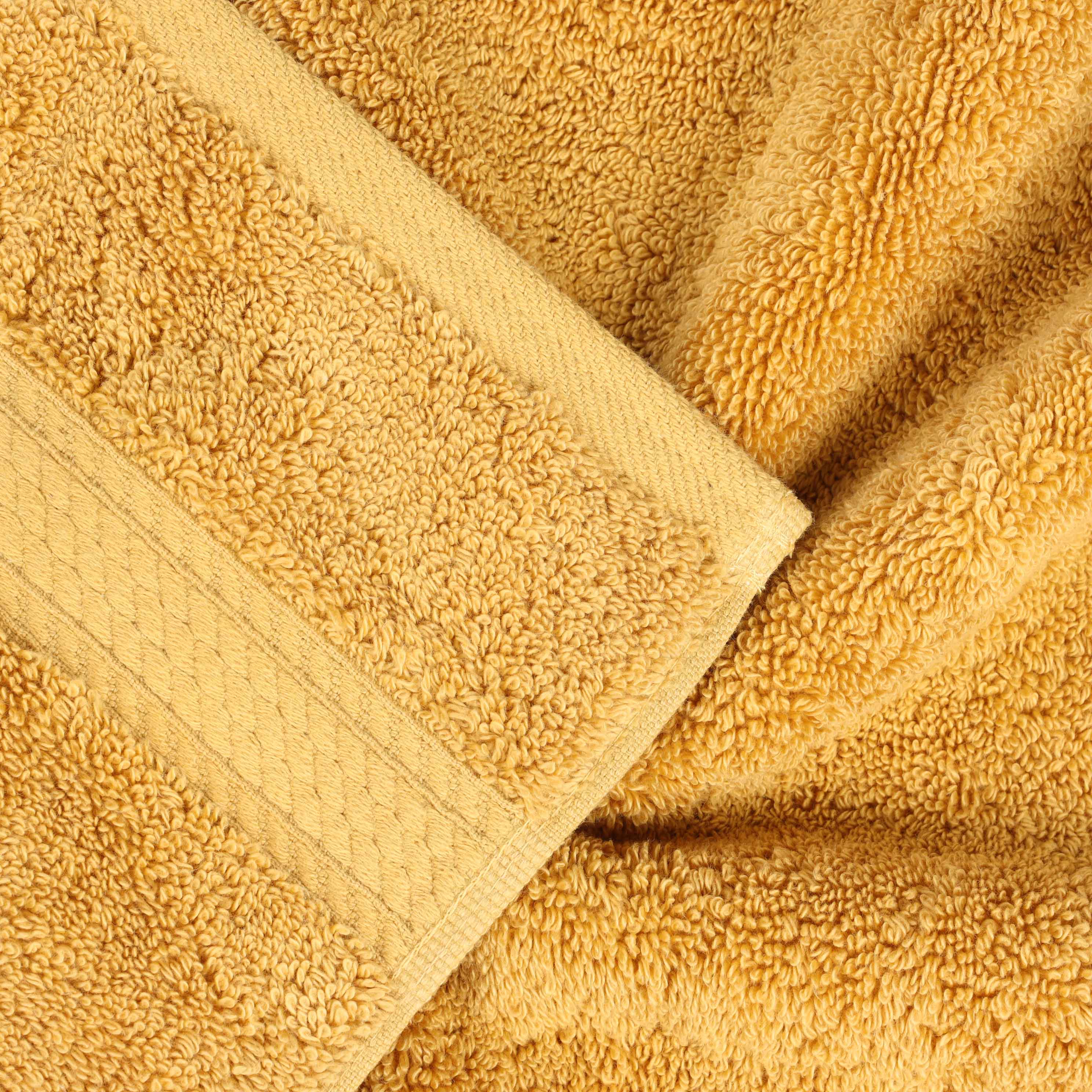 Premium 100% Egyptian Cotton Plush Heavyweight Luxury Bath Towel Set of 6 - Ultra Soft & Absorbent for Spa, Hotel & Home Use