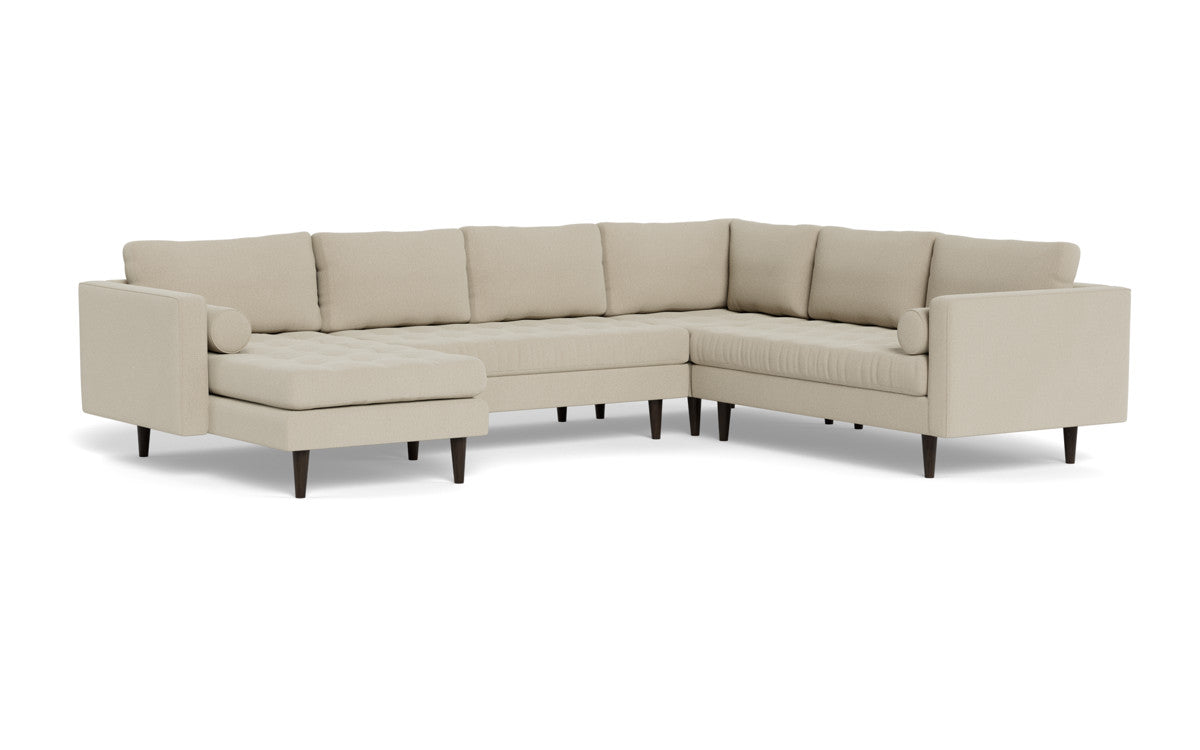 Ladybird 133 Left Chaise Corner Sectional Sofa - Modern L-Shaped Couch for Living Room, Family Room & Lounge Areas