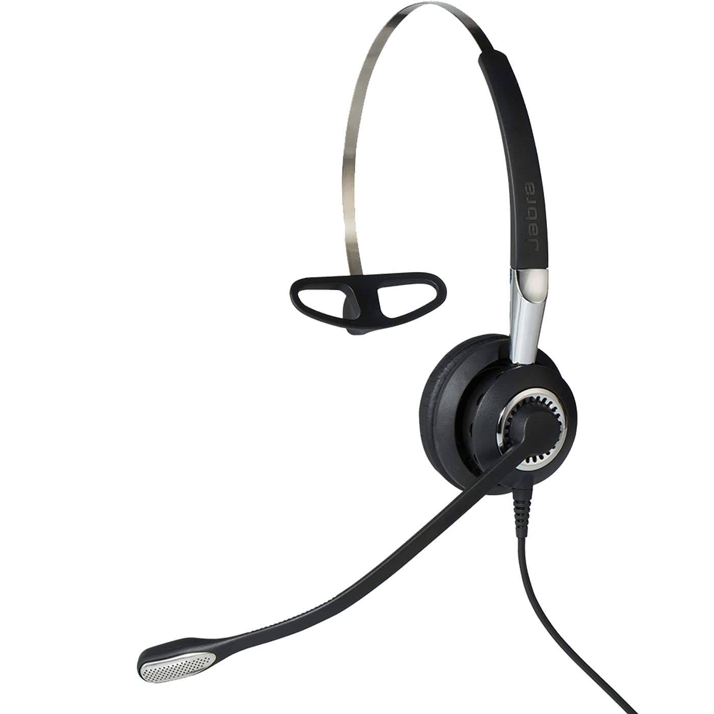 Jabra Biz 2400 II Quick Disconnect On-Ear Mono Headset - Noise Cancelling Corded Lightweight Headphone with HD Voice & Soft Cushion for Office, Call Center & Remote Work | Compatible with Deskphones & VoIP Systems