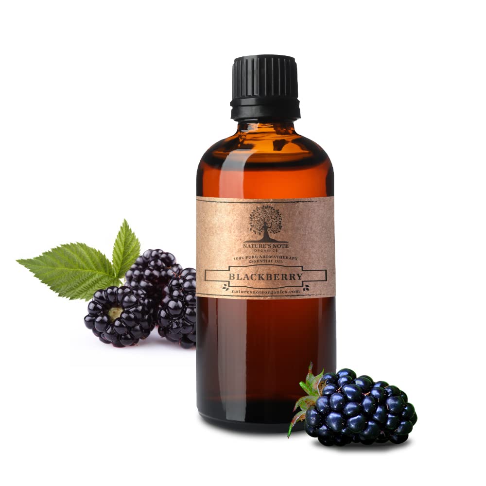 100% Pure BlackBerry Essential Oil - Aromatherapy Grade by Nature's Note Organics - 8 Fl Oz (240ml) - Perfect for Diffusers, Massage & DIY Skincare
