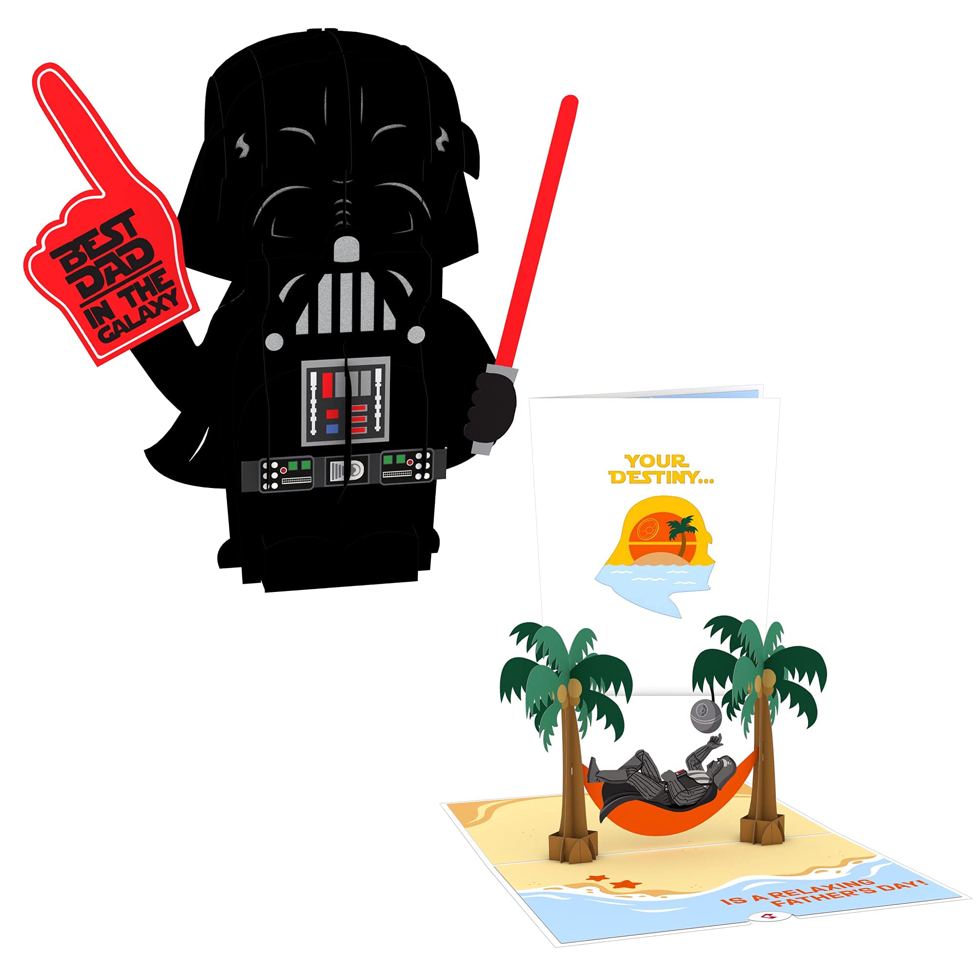 Lovepop Star Wars™ Darth Vader™ 3D Pop-Up Father's Day Gift Set - Includes 1 Greeting Card & 1 Giant Pop-Up Present - Perfect Gifts for Dad, Birthday, Anniversary & Special Occasions