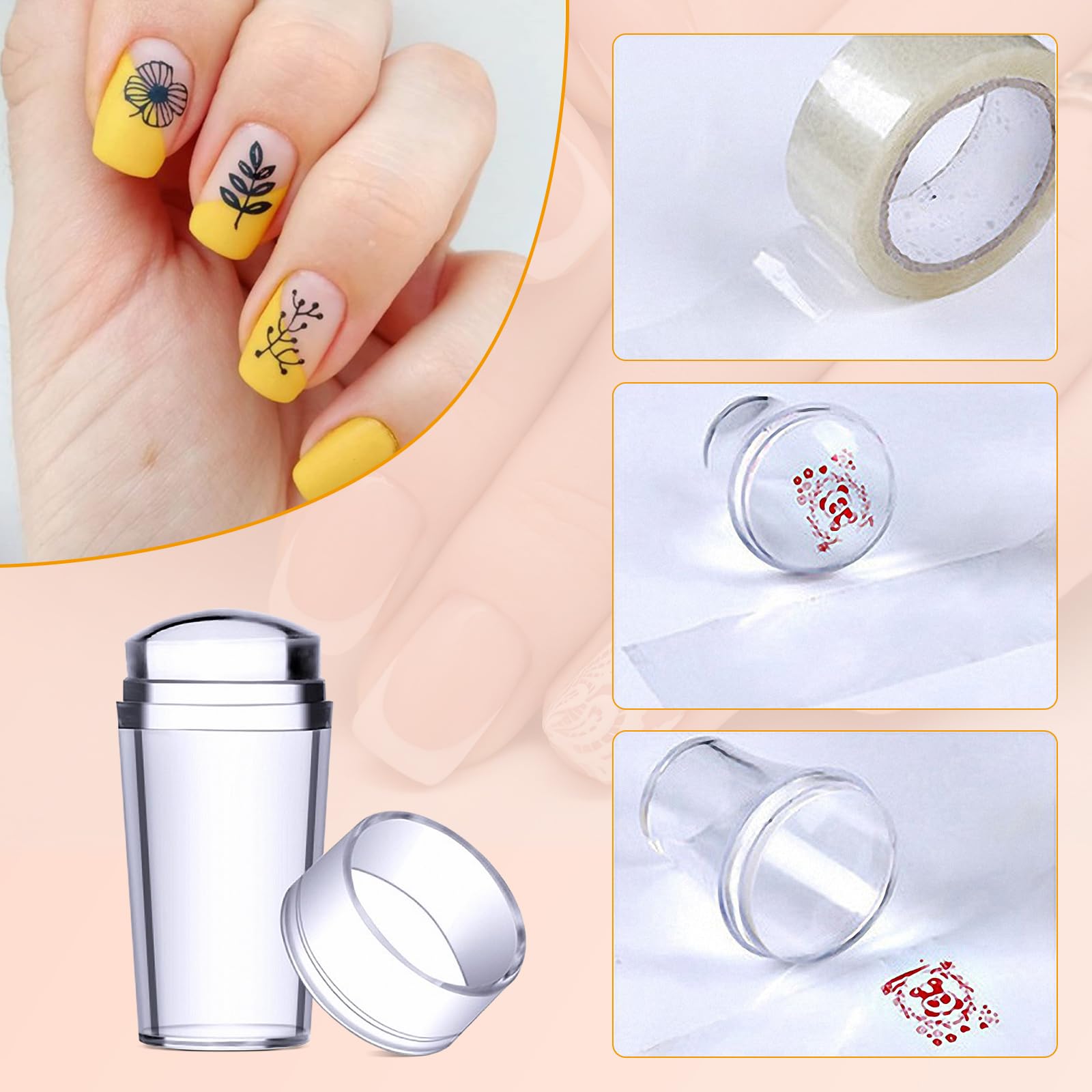 12 Colors Nail Stamping Kit with 5 Templates & French Stampers - Professional Nail Art Design Set for DIY Manicure at Home, Salon or Party