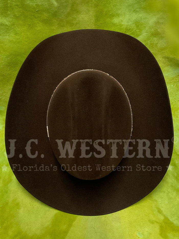 Resistol RFKGMN 524022 George Strait Collection KINGMAN 6X Felt Cowboy Hat in Chocolate Brown - Perfect for Western Rodeo, Country Music Festivals & Outdoor Adventures
