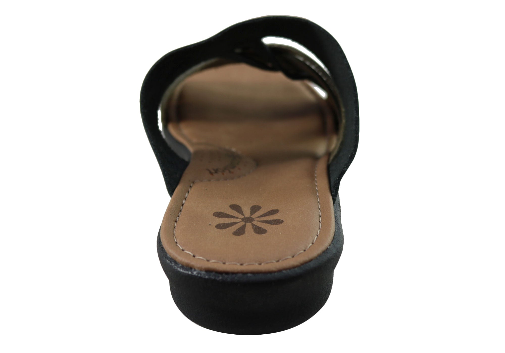 Anza Women's Comfort Leather Slides Sandals - Made in Brazil - Soft & Supportive for Casual Wear, Beach, and Home Use
