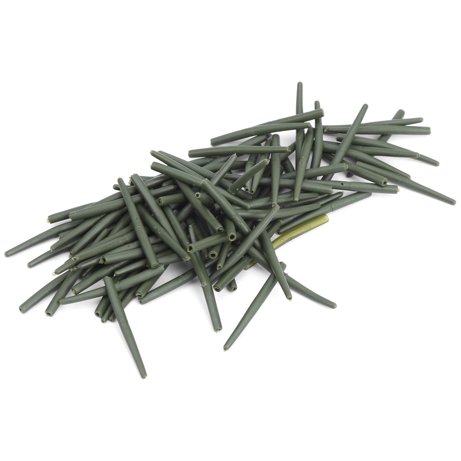 100Pcs Anti-Tangle Fishing Sleeves - Durable Rubber Fishing Line Protectors for Anglers | Perfect for Freshwater & Saltwater Fishing, Boat Trips, and Outdoor Adventures