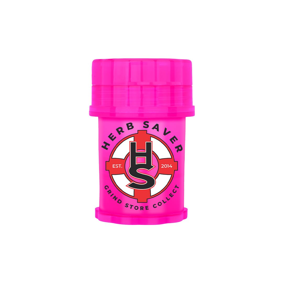 Premium Mini HerbSaver Grinder - Medical Grade Plastic with Sharp Teeth for Herbs & Spices | Compact 1.5
