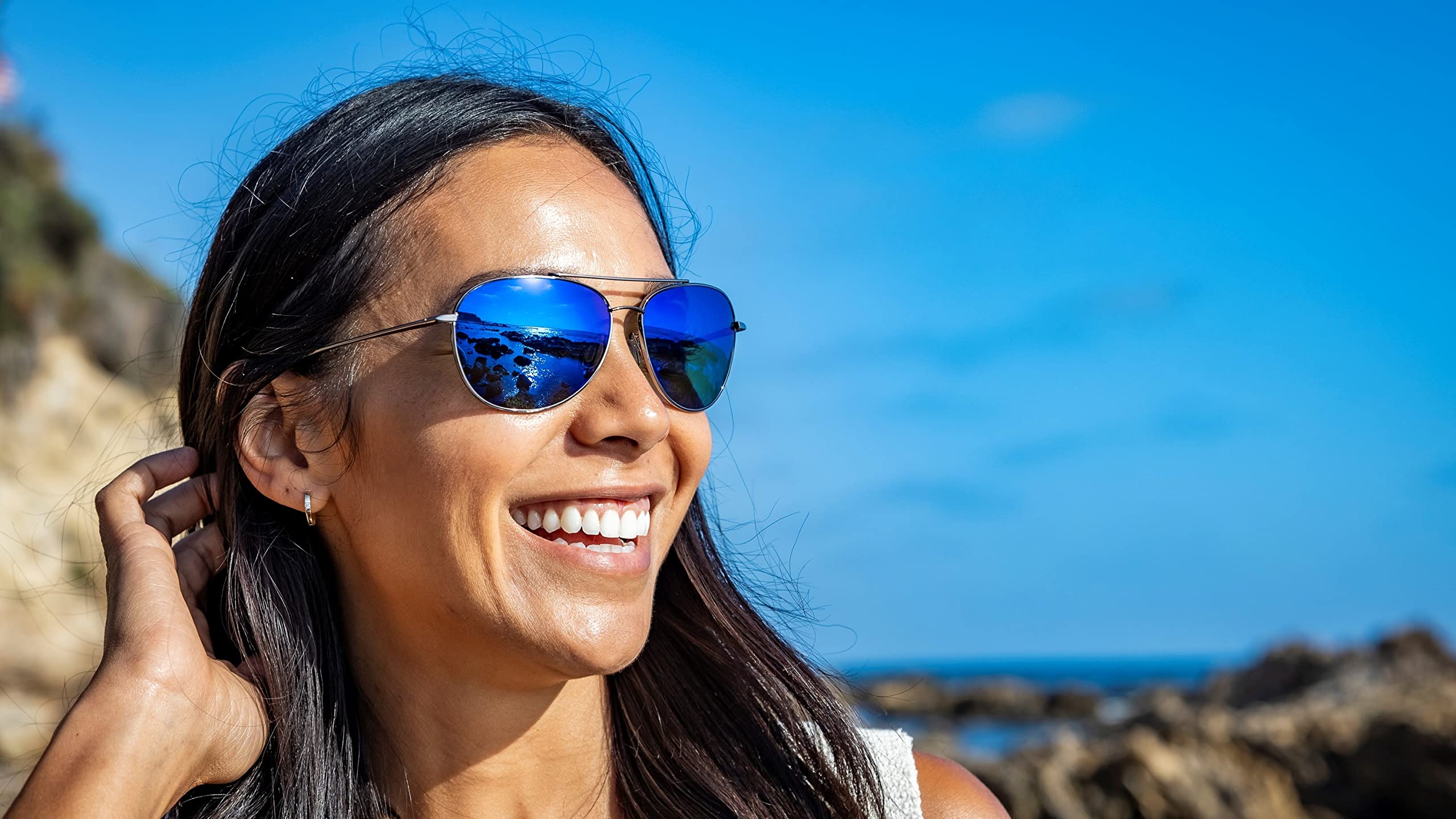 Kaenon Unisex Polarized Sunglasses for Men & Women - Classic Round Frame UV Protection Driving Glasses for Outdoor Activities, Beach, and Travel